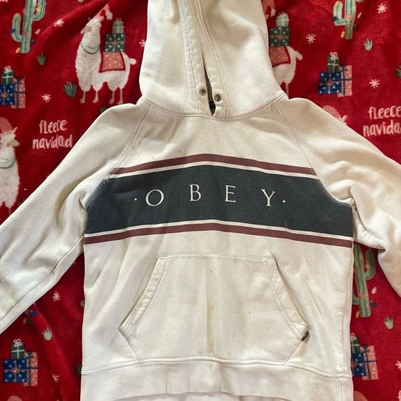 Obey Novel Palisade White Hoodie - Picture 2 of 4